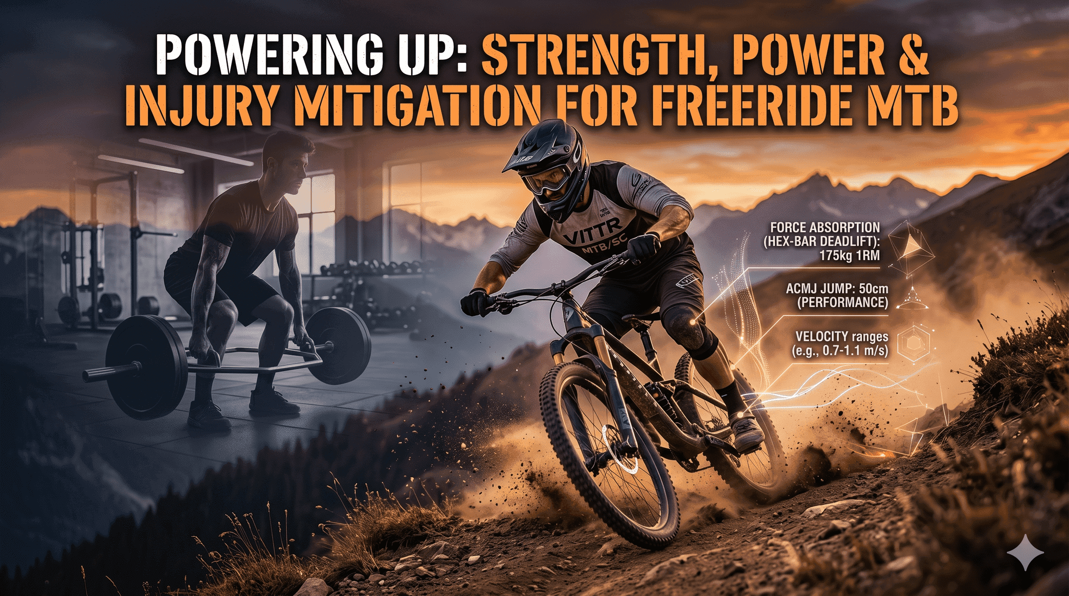 Freeride MTB Athlete Developing Strength and Power to Mitigate Injury Risk