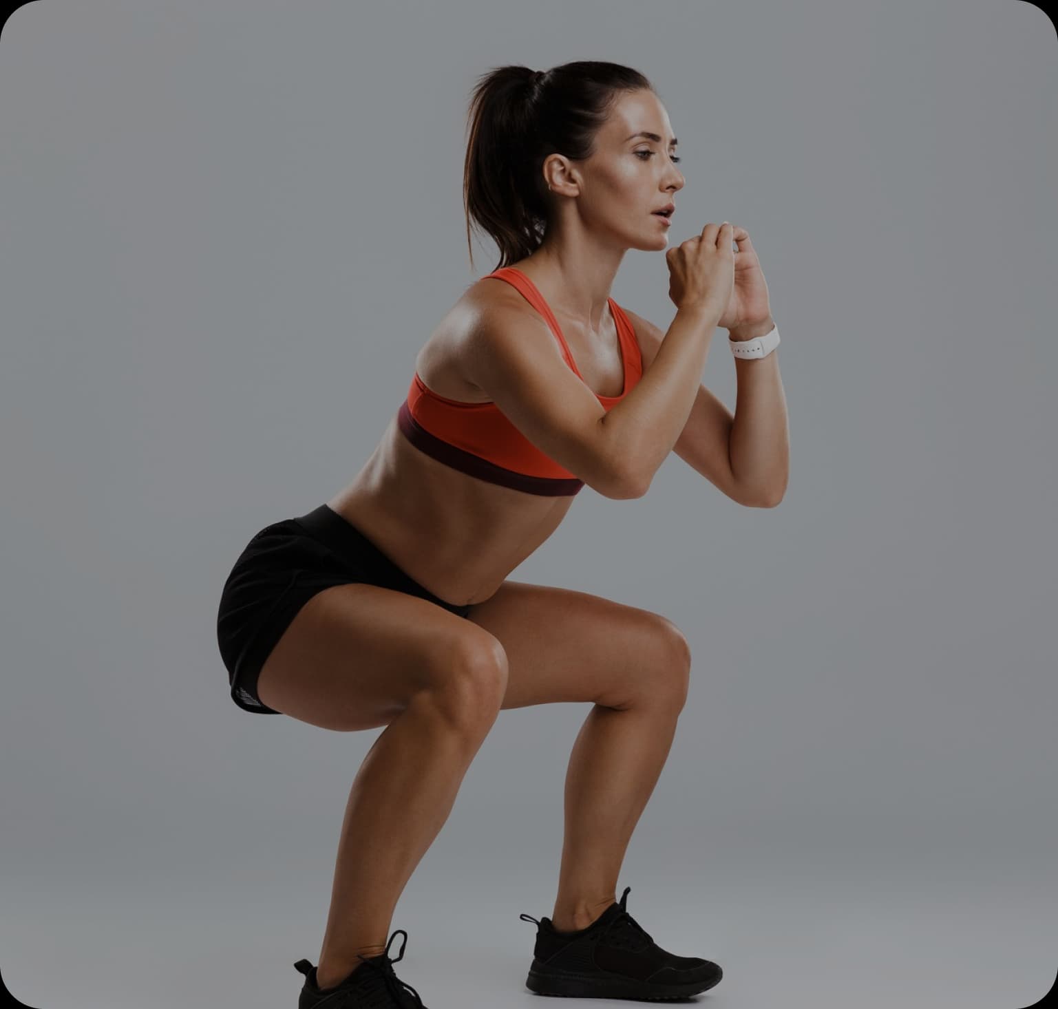 Athlete performing jump for jump testing